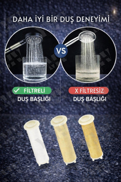 AquaFlow 5 Fonksiyonlu Filtreli Duş Başlığı