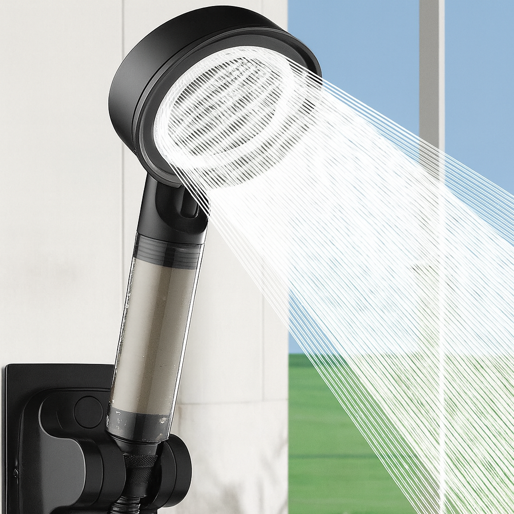 AquaFlow 5 Fonksiyonlu Filtreli Duş Başlığı